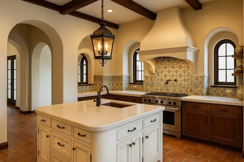 spanish style kitchen island
