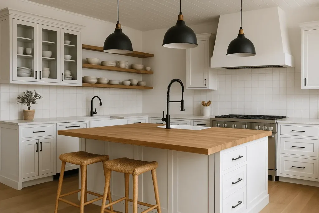 modern farmhouse interior kitchen