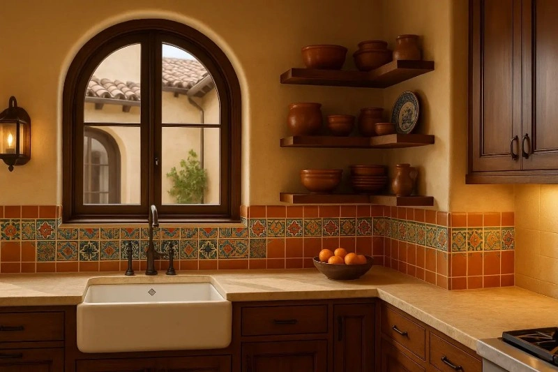 spanish style modern kitchen