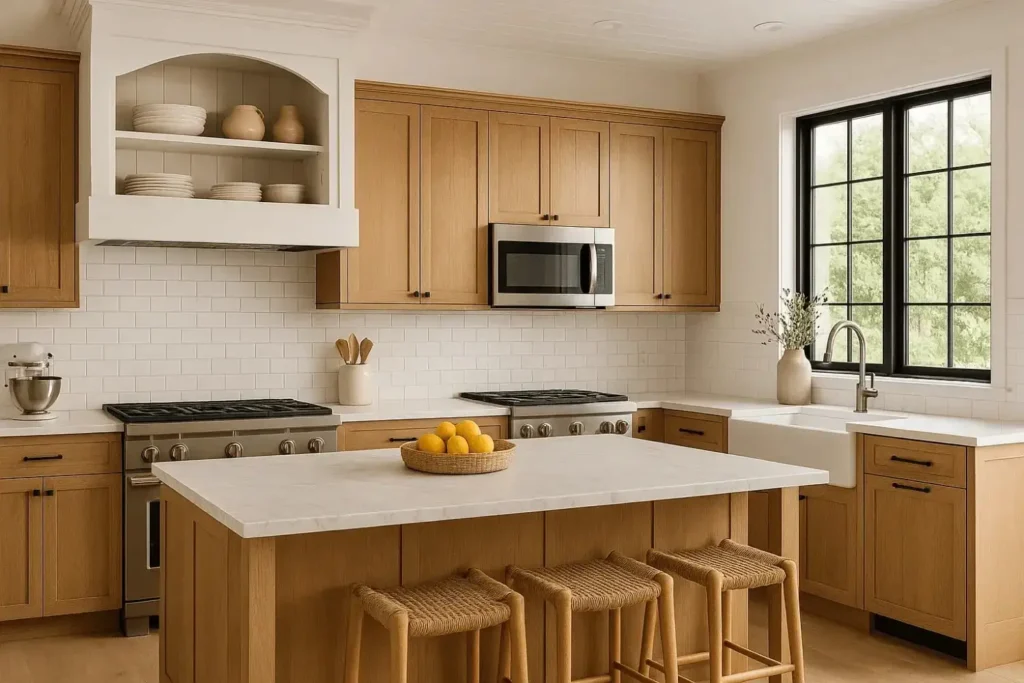 small modern farmhouse kitchen