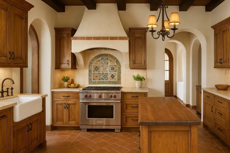 mediterranean style spanish style kitchen
