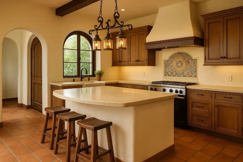 spanish style kitchen island