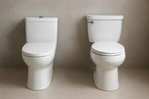 one piece vs two piece toilet