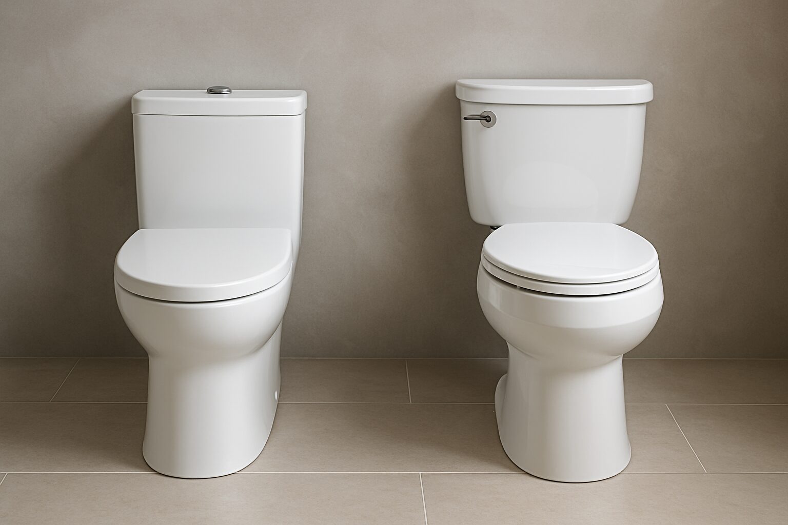 one piece vs two piece toilet